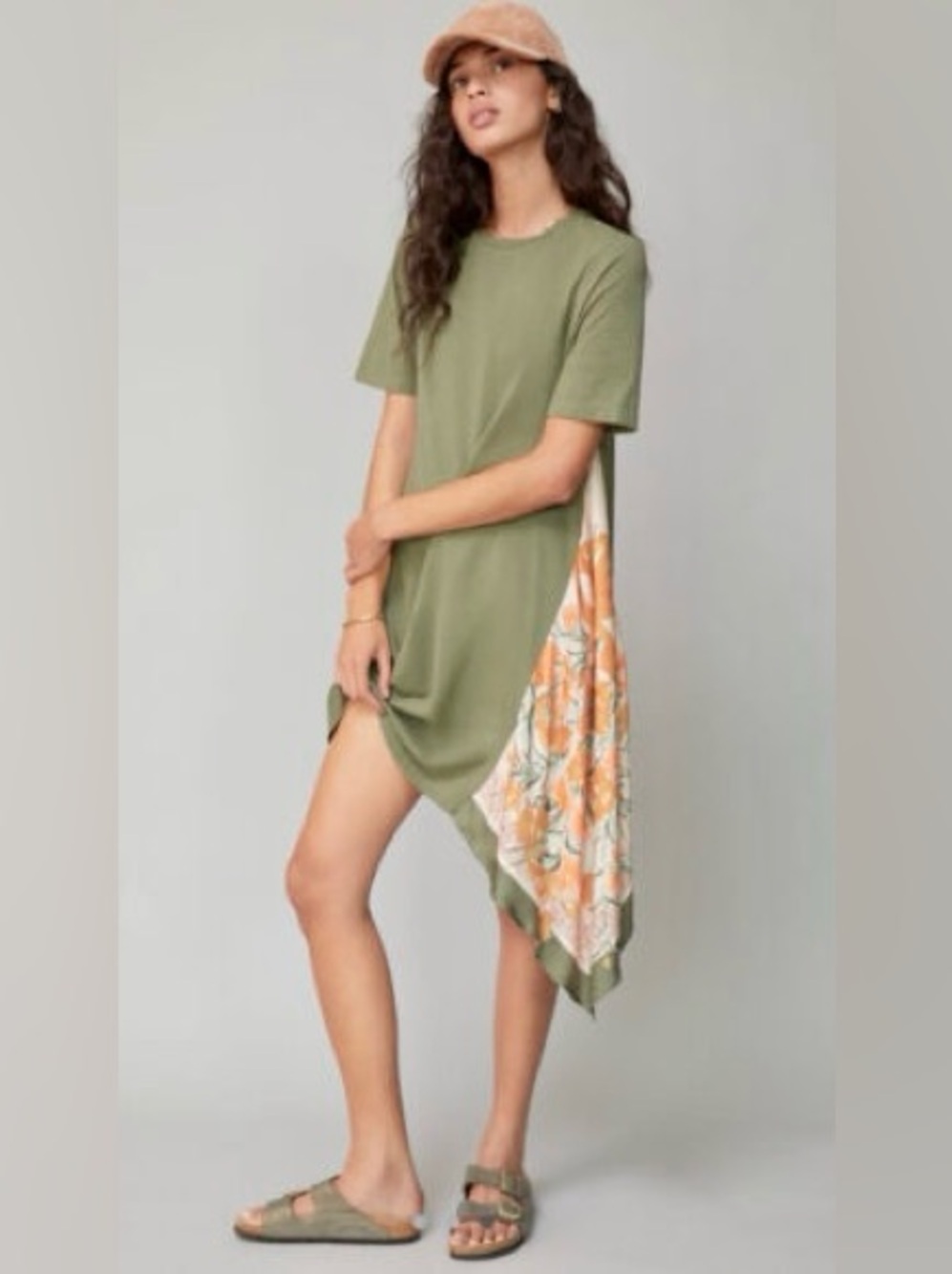 Tiny by Anthropologie Saturday/Sunday Giulia Contrast T-Shirt Dress Sz Small